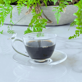 Jogo 4 Xícaras de Café Bird com Pires Cristal 80ml - Ela Decora